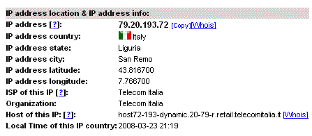 Ubicazione IP