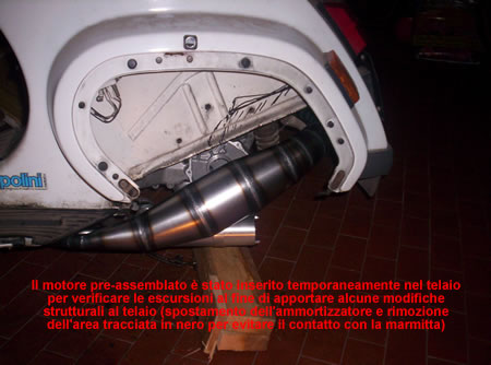 Il motore installato sulla Vespa 50 PK Special