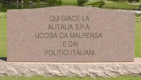 La tomba dell'Alitalia